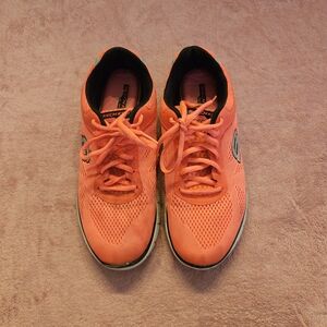 Skechers Orange Athletic Shoes